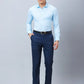 Park Avenue Men Blue 5f17ead6c72244cf256b6e54 Slim Fit Polyester Blend Shirt
