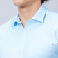 Park Avenue Men Blue 5f17ead6c72244cf256b6e54 Slim Fit Polyester Blend Shirt