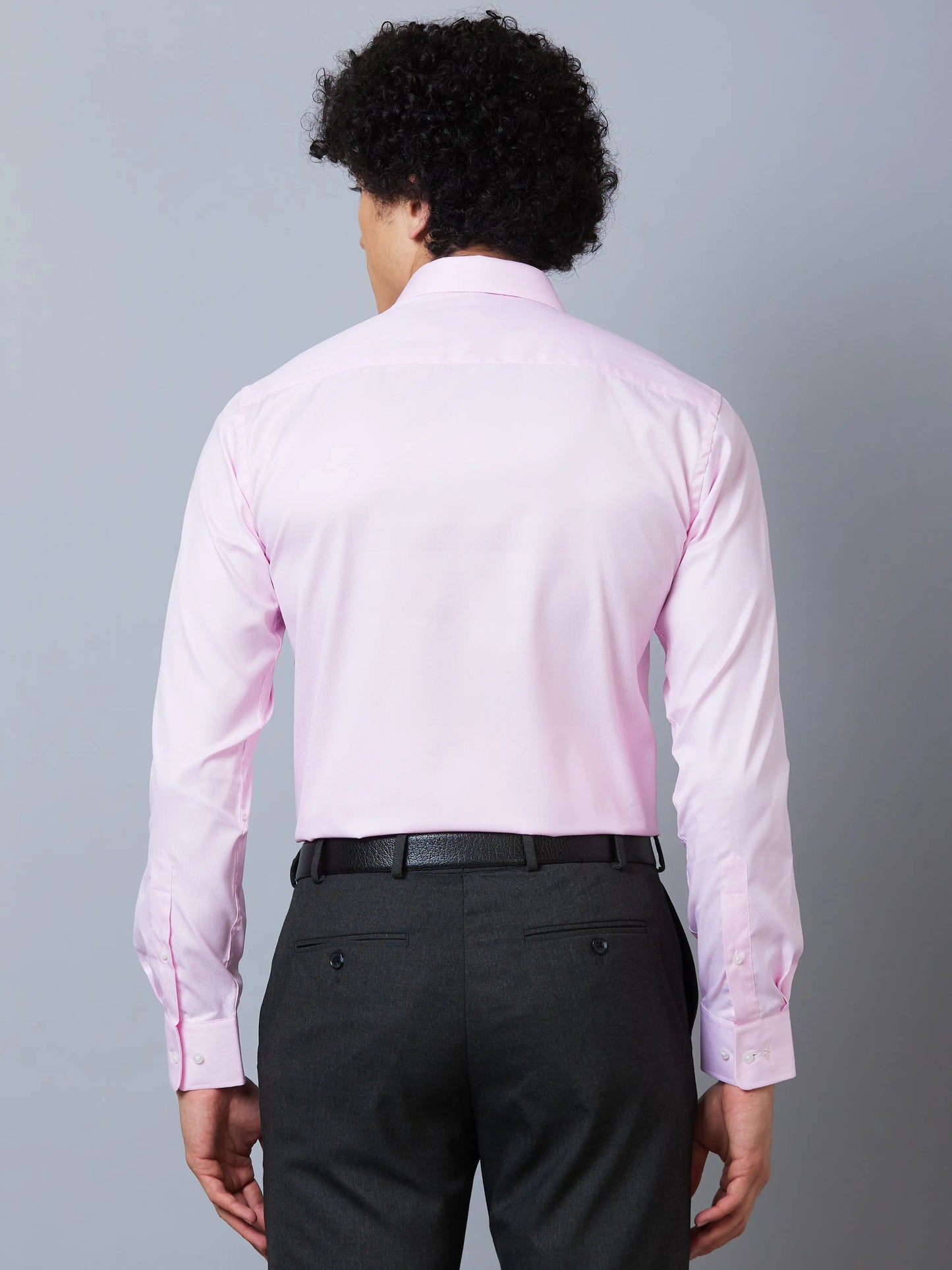 Park Avenue Men Blue Fil-A-Fil Slim Fit Polyester Blend Shirts