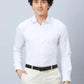 Park Avenue Men Blue Structure Slim Fit Cotton Blend Cutaway Collar Shirt