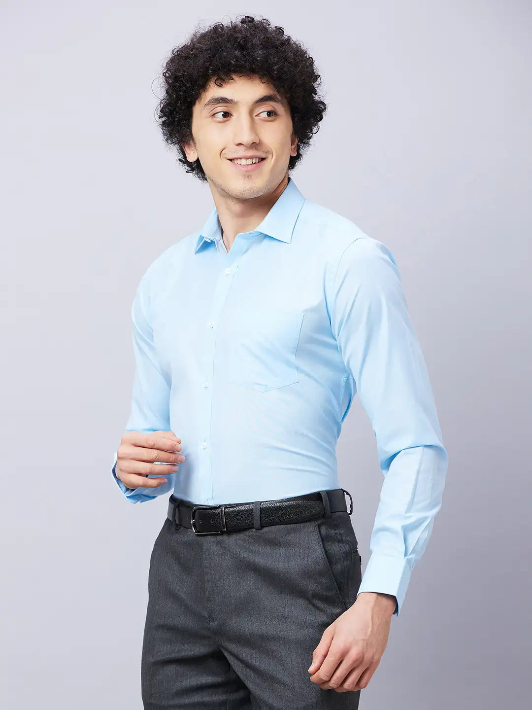 Park Avenue Men Red Fil-A-Fil Slim Fit Polyester Blend Shirts