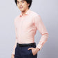 Park Avenue Men Blue Fil-A-Fil Slim Fit Polyester Blend Cutaway Collar Shirt