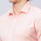 Park Avenue Men Blue Fil-A-Fil Slim Fit Polyester Blend Cutaway Collar Shirt