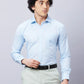 Park Avenue Men Blue Structure Slim Fit Cotton Blend Shirts
