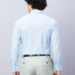 Park Avenue Men Blue Structure Slim Fit Cotton Blend Shirts
