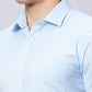 Park Avenue Men Blue Structure Slim Fit Cotton Blend Shirts