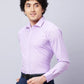 Park Avenue Men Fawn Checks Slim Fit Polyester Blend Shirts