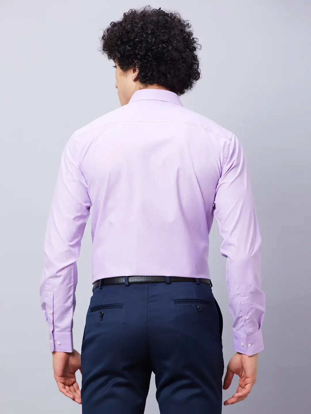 Park Avenue Men Fawn Checks Slim Fit Polyester Blend Shirts