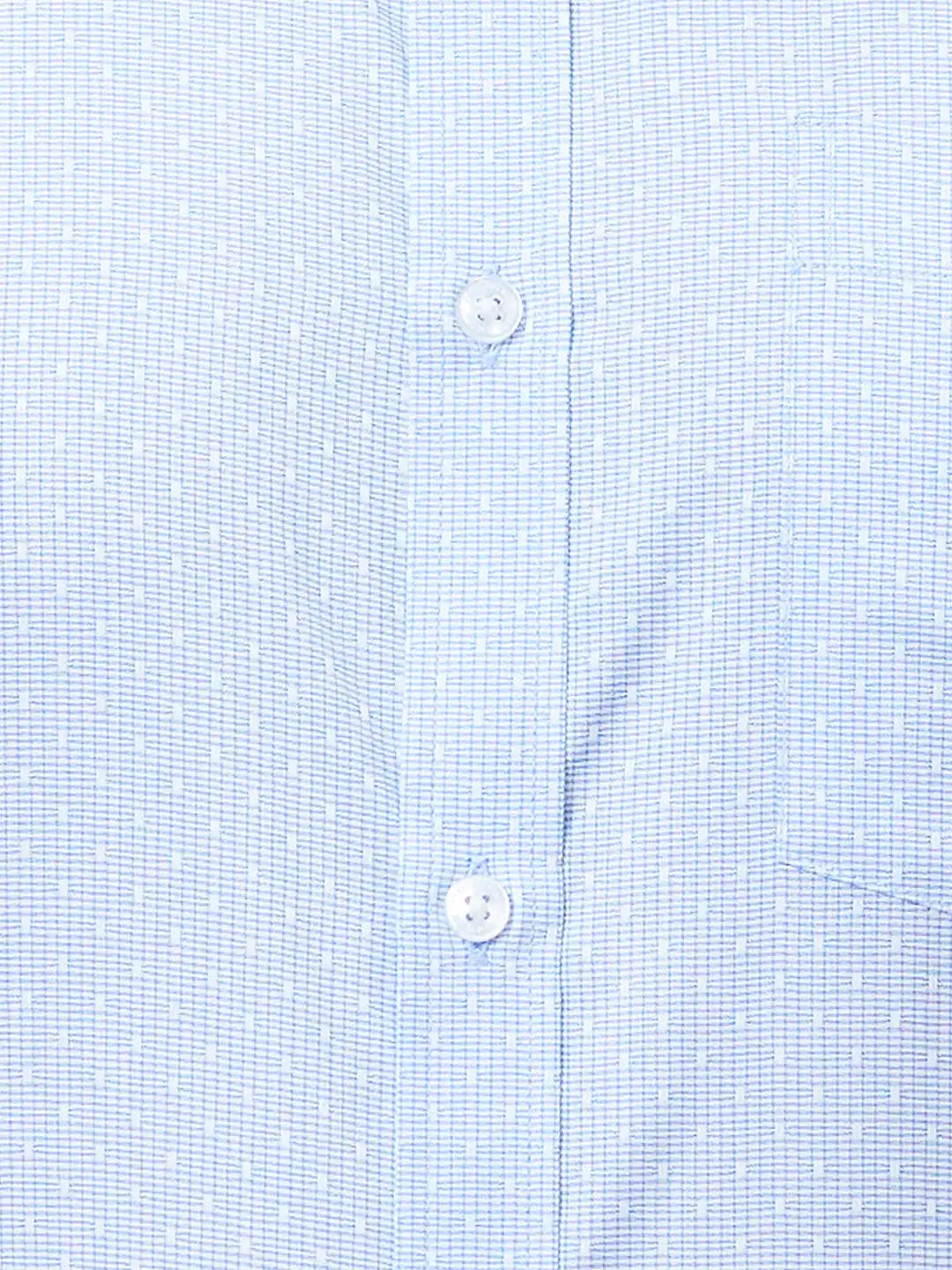 Park Avenue Men Blue Structure Slim Fit Polyester Blend Cutaway Collar Shirt