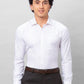 Park Avenue Men Red Checks Slim Fit Polyester Blend Shirts