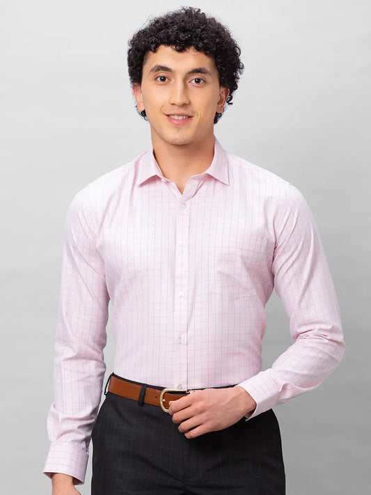 Park Avenue Men Blue Structure Slim Fit Cotton Shirts
