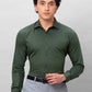 Park Avenue Men Red Solid Slim Fit Cotton Shirts