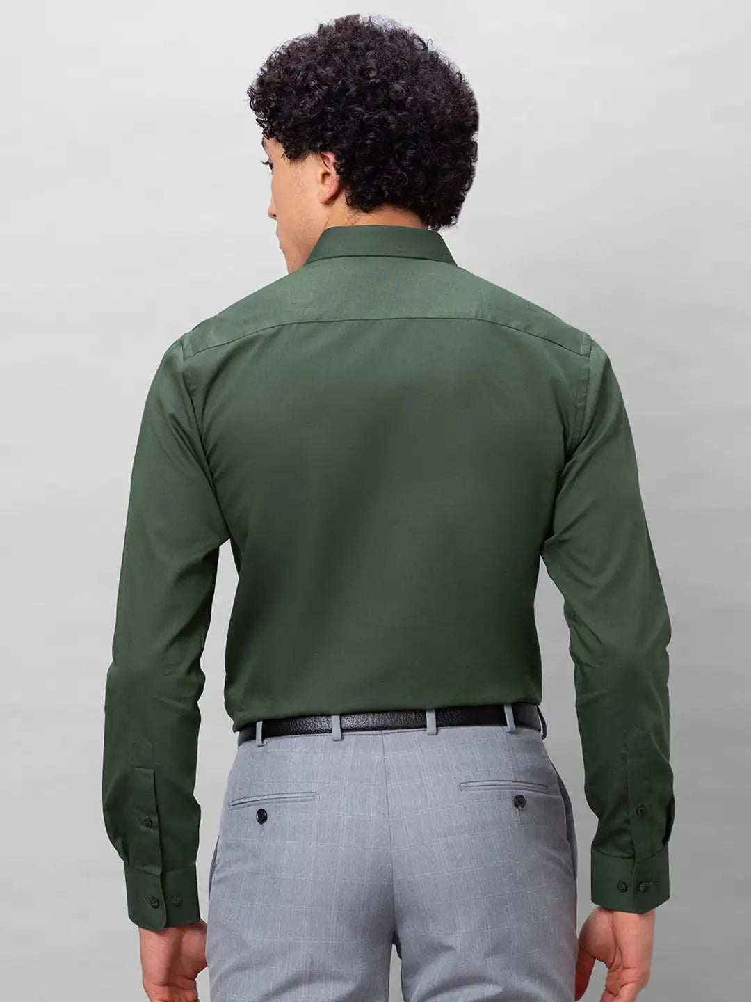 Park Avenue Men Red Solid Slim Fit Cotton Shirts