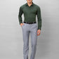 Park Avenue Men Red Solid Slim Fit Cotton Shirts