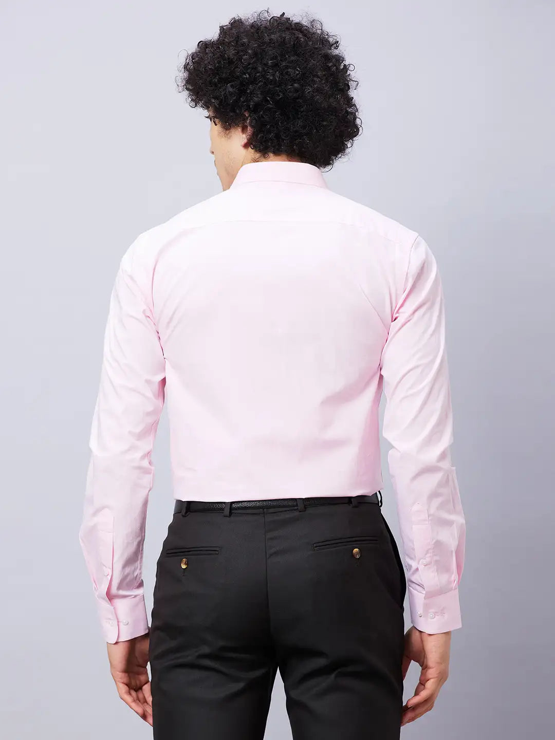 Park Avenue Men Violet Solid Slim Fit Cotton Shirts