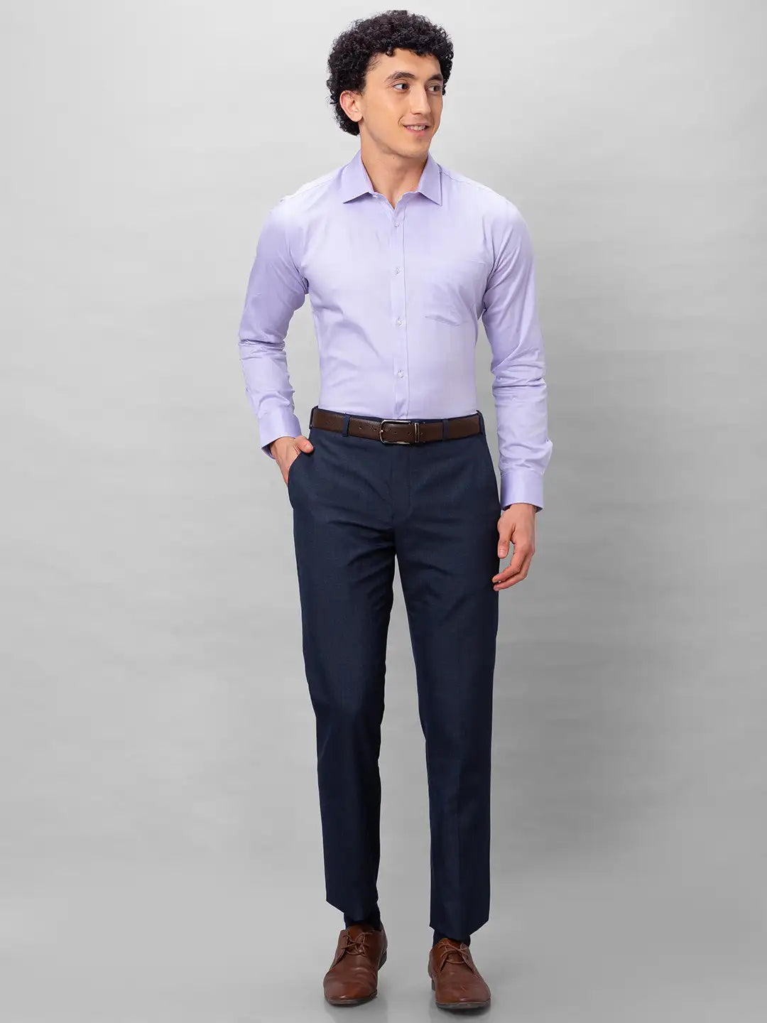 Park Avenue Men White Print Slim Fit Cotton Blend Shirts