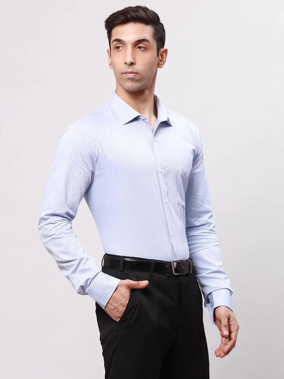 Park Avenue Men Fawn Slim Fit Structure Cotton Shirts