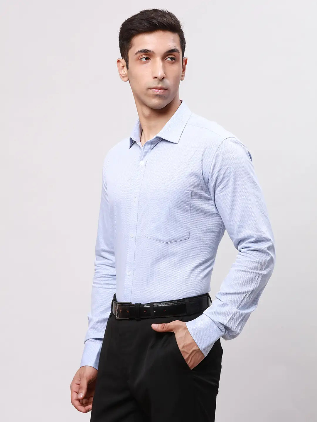 Park Avenue Men Fawn Slim Fit Structure Cotton Shirts