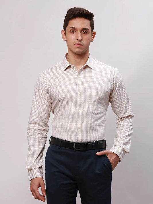 Park Avenue Men Blue Slim Fit Structure Cotton Shirts