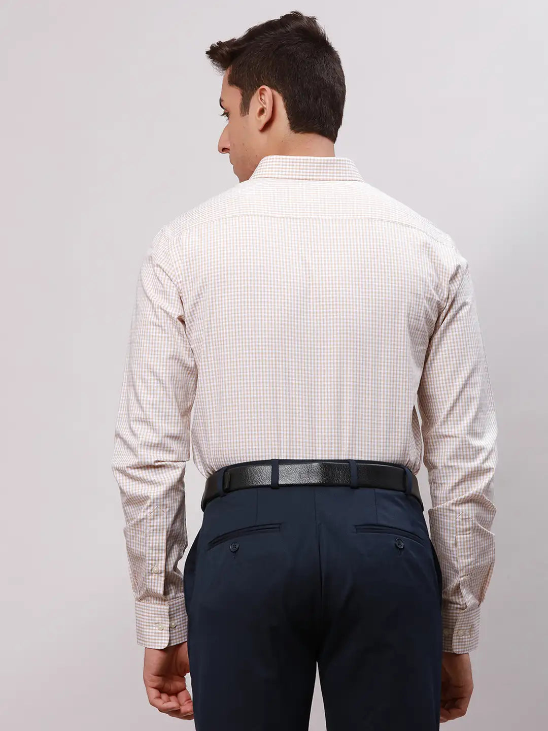Park Avenue Men Blue Slim Fit Structure Cotton Shirts