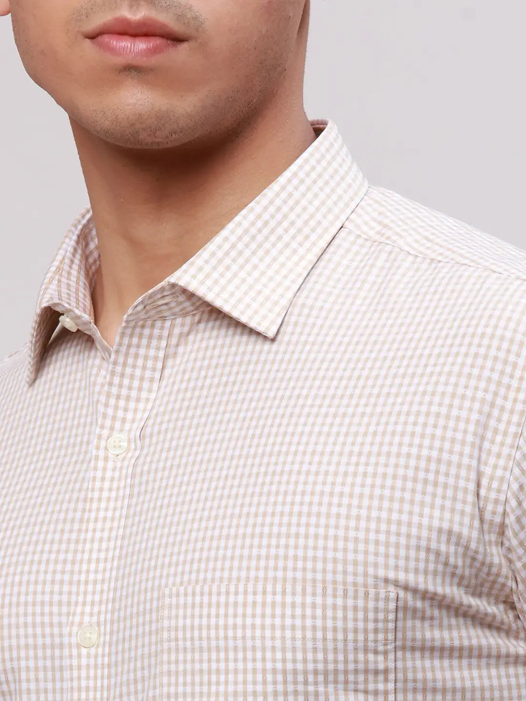 Park Avenue Men Blue Slim Fit Structure Cotton Shirts