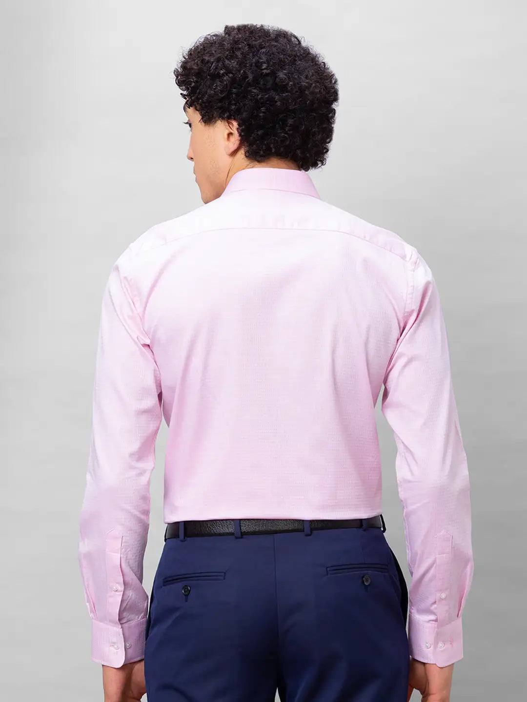 Park Avenue Men Blue Structure Slim Fit Cotton Shirts