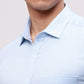 Park Avenue Men Green Slim Fit Self Design Cotton Full Sleeve Cut Away Shirt