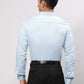 Park Avenue Men Blue Slim Fit Checkered Cotton Full Sleeve Cut Away Shirt