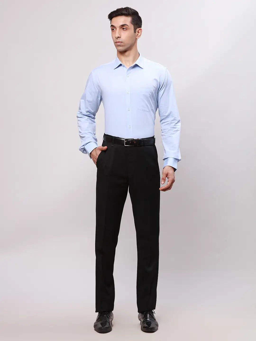 Park Avenue Men Red Slim Fit Structure Cotton Shirts