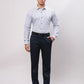 Park Avenue Men Orange Slim Fit Striped Cotton Full Sleeve Cut Away Shirt