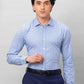Park Avenue Men Blue Structure Slim Fit Cotton Shirts
