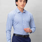 Park Avenue Men Blue Structure Slim Fit Cotton Shirts