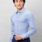 Park Avenue Men Blue Structure Slim Fit Cotton Shirts