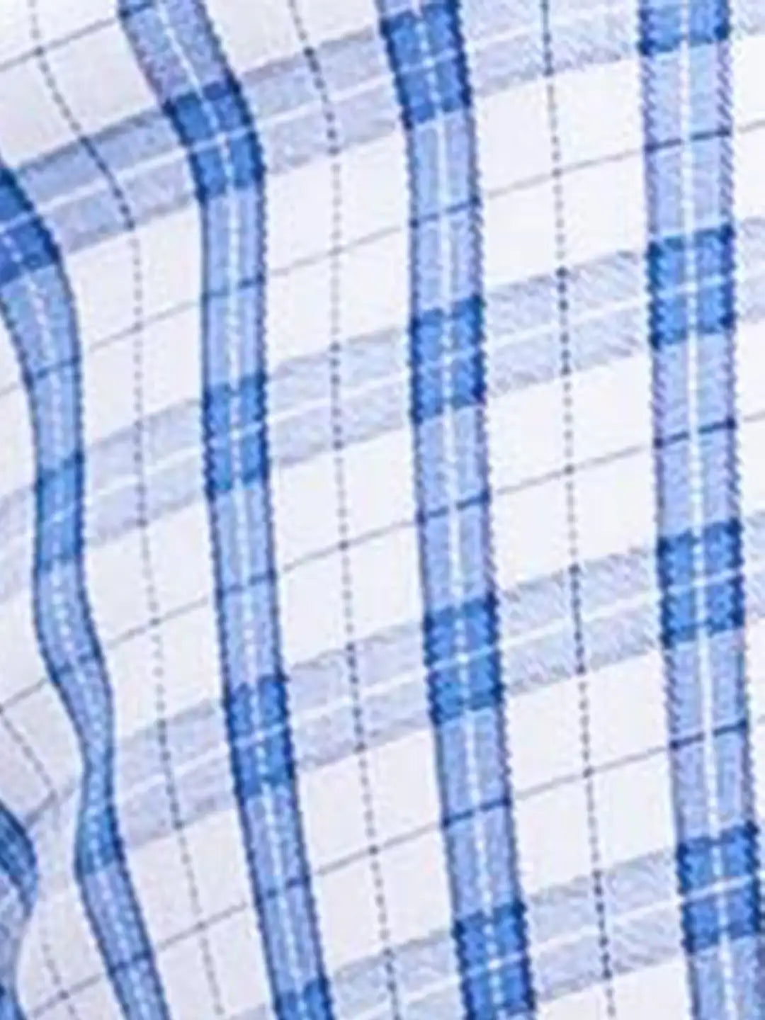 Park Avenue Men Blue Structure Slim Fit Cotton Shirts