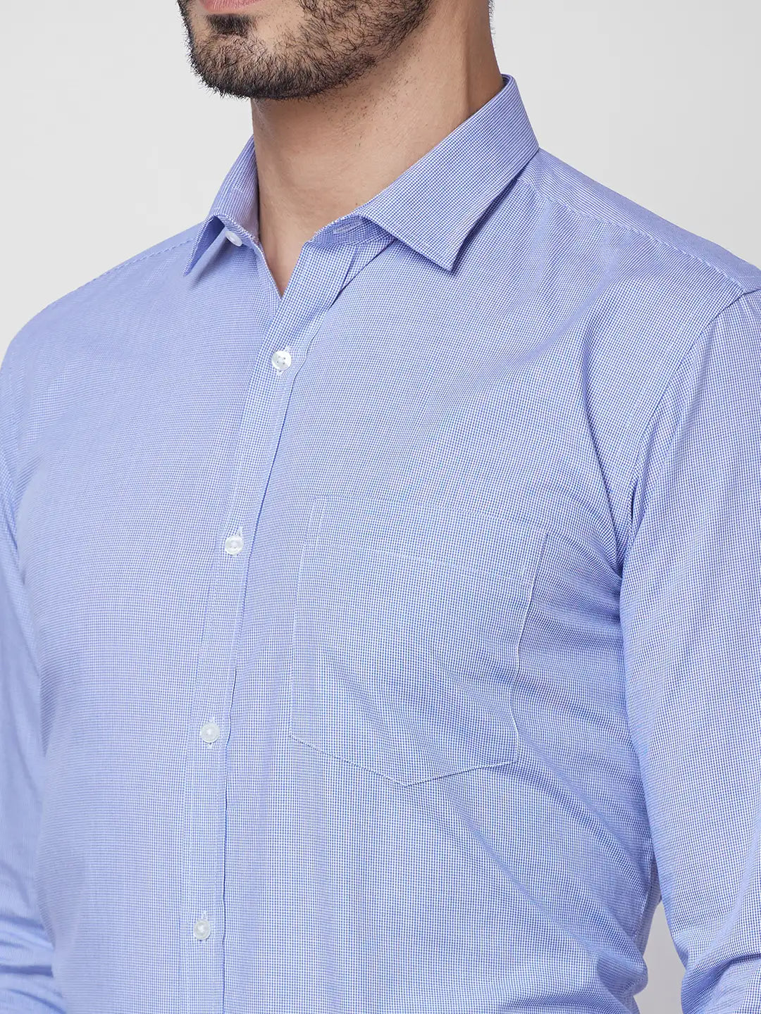 Park Avenue Men Green Checks Slim Fit Cotton Shirt