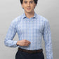 Park Avenue Men Blue Checks Slim Fit Cotton Shirts