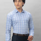 Park Avenue Men Blue Checks Slim Fit Cotton Shirts