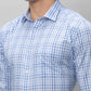 Park Avenue Men Blue Checks Slim Fit Cotton Shirts