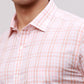 Park Avenue Men Blue Slim Fit Checks Cotton Shirts