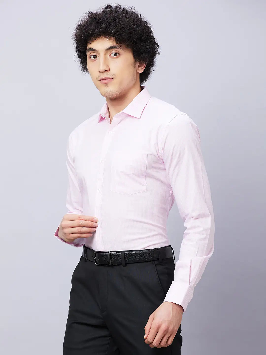 Park Avenue Men Blue Checks Slim Fit Cotton Shirts