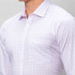 Park Avenue Men Blue Checks Slim Fit Cotton Shirt
