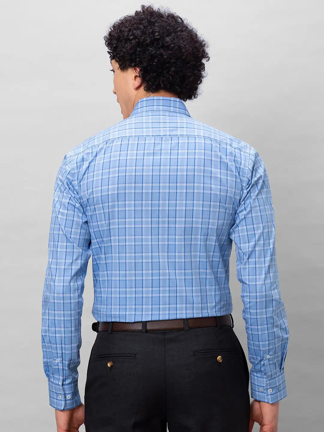 Park Avenue Men Violet Structure Slim Fit Cotton Shirt