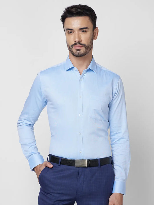 Park Avenue Men Red Solid Slim Fit Cotton Shirt