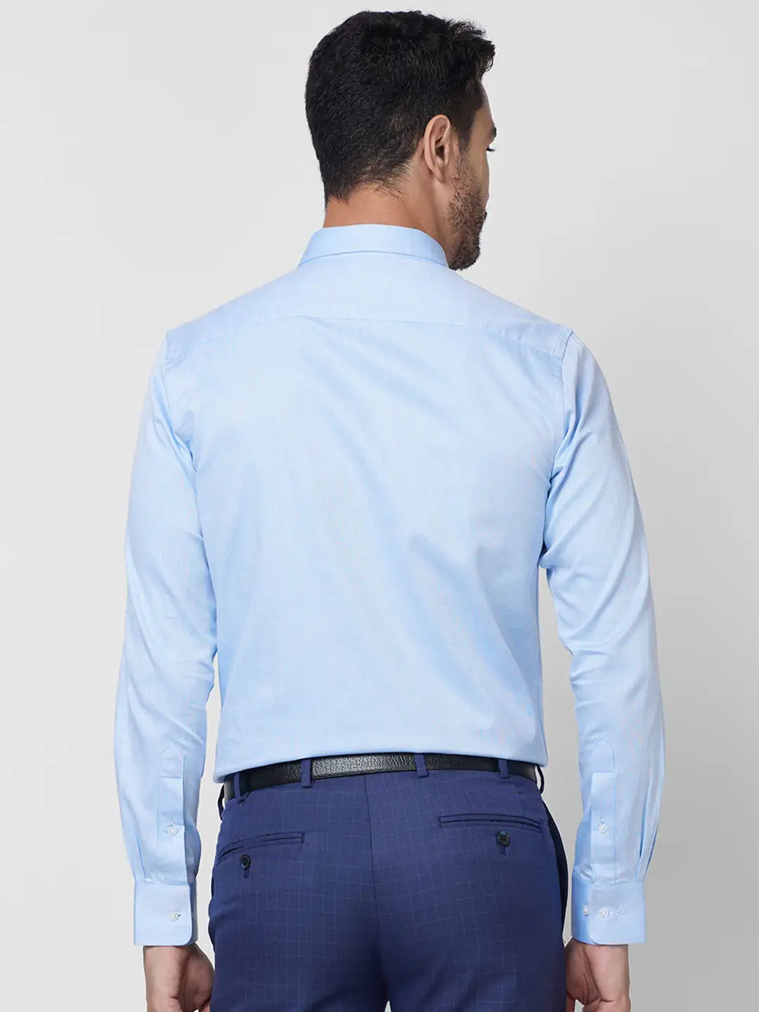 Park Avenue Men Red Solid Slim Fit Cotton Shirt