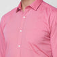 Park Avenue Men Red Structure Slim Fit Cotton Shirt