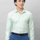 Park Avenue Men Violet Structure Slim Fit Cotton Shirts