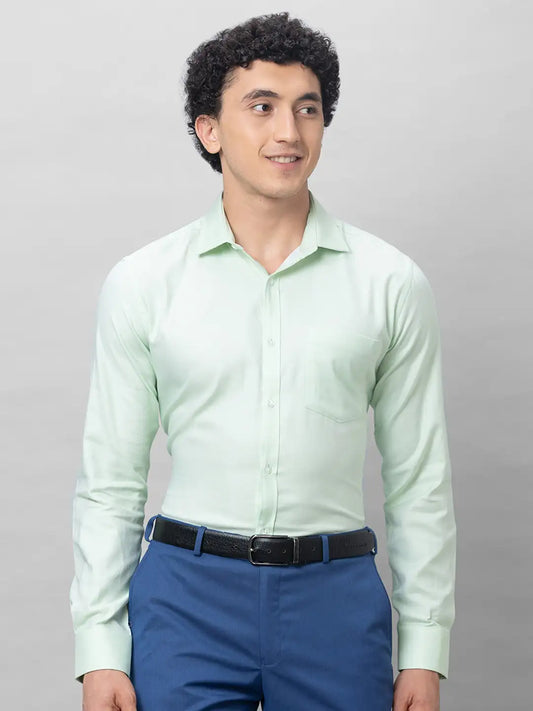 Park Avenue Men Violet Structure Slim Fit Cotton Shirts