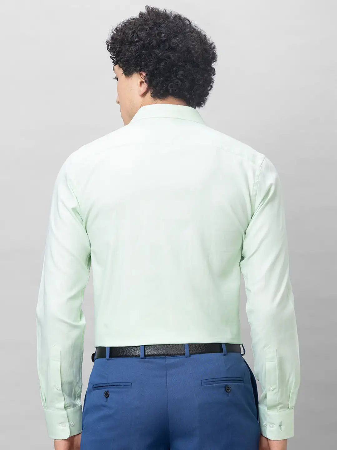 Park Avenue Men Violet Structure Slim Fit Cotton Shirts
