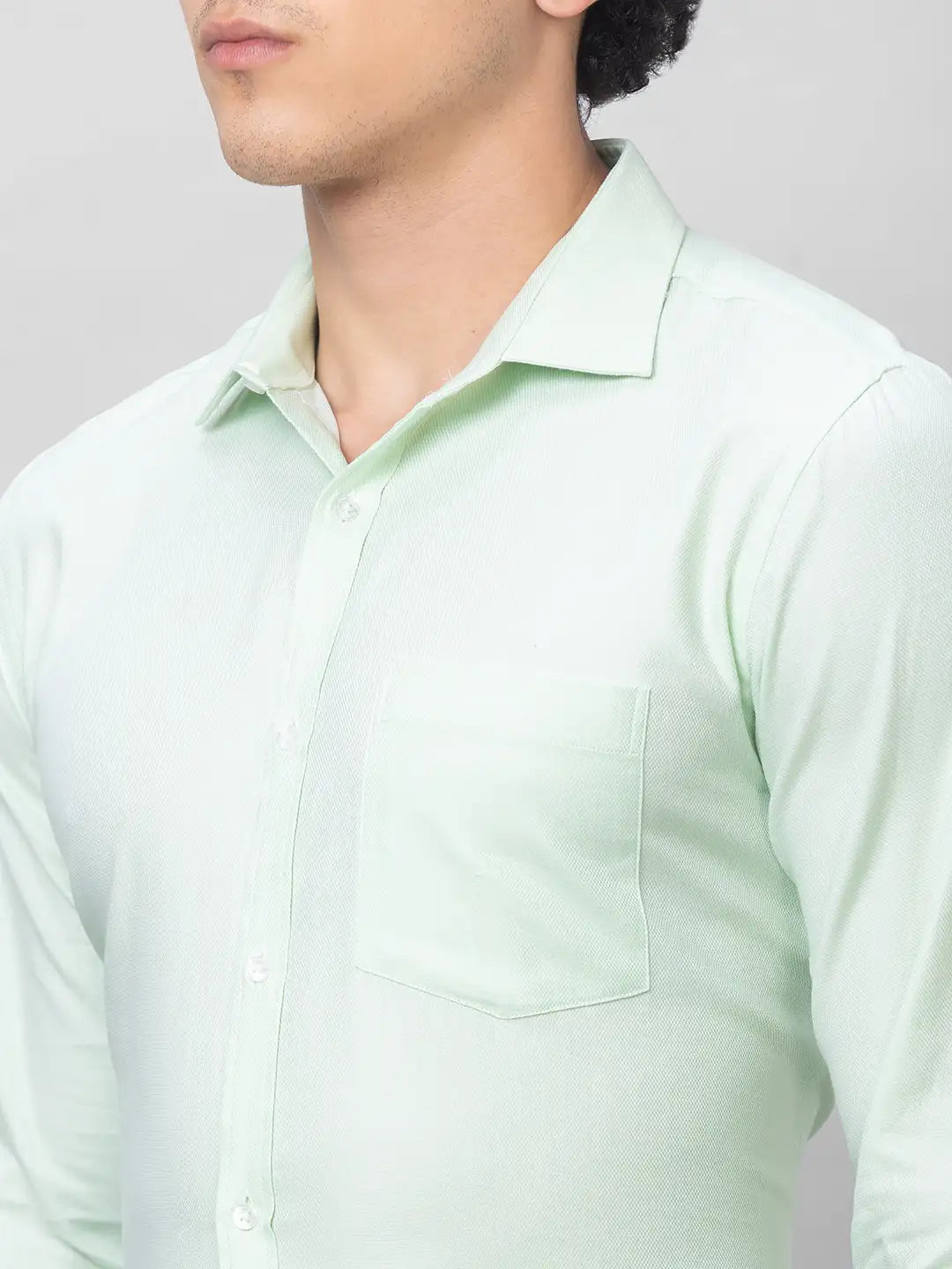 Park Avenue Men Violet Structure Slim Fit Cotton Shirts
