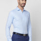 Park Avenue Men Blue Stripe Slim Fit Cotton Shirt
